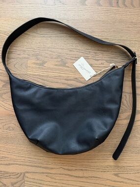 Black Leather Shoulder Bag